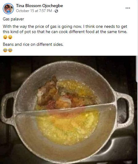 Nigerians react as man constructs pot that allows you cook two meals at once