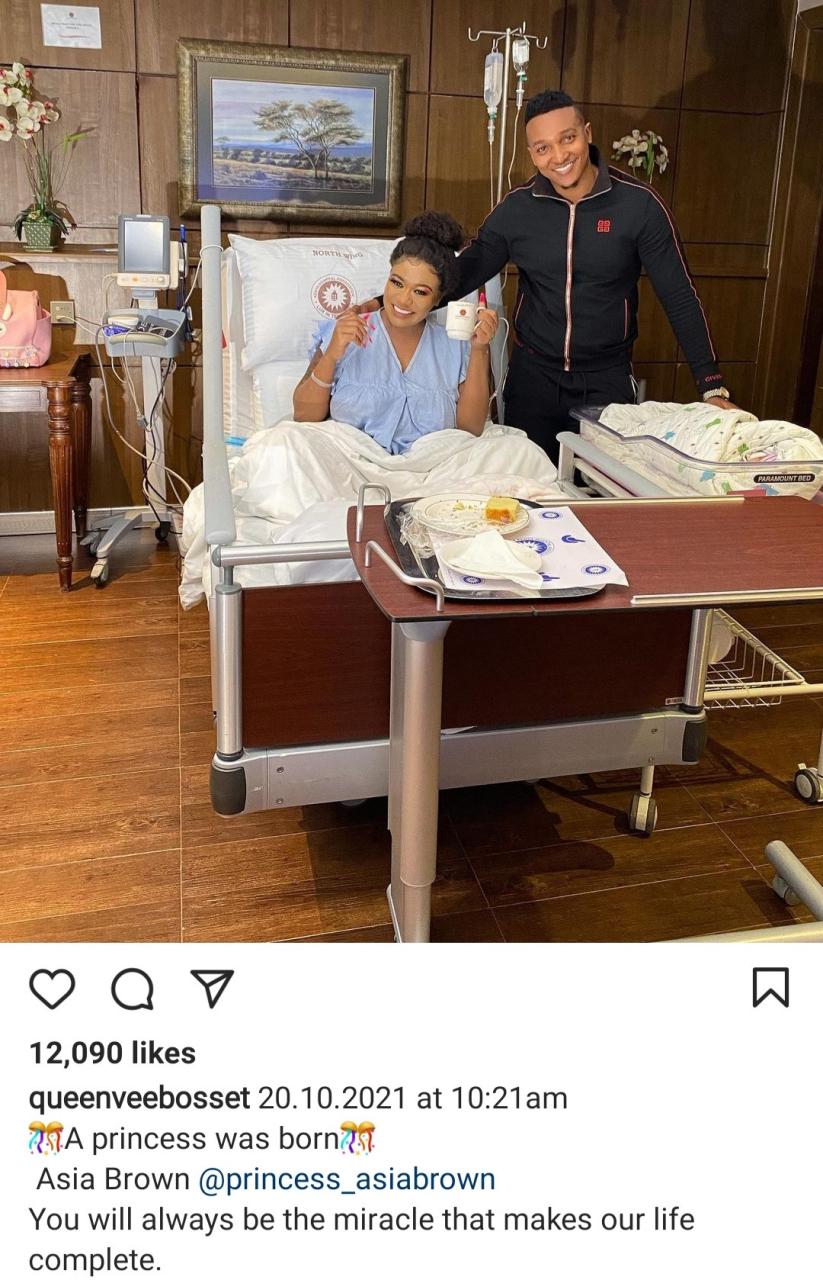 Vera Sidika welcomes daughter with husband Brown Mauzo