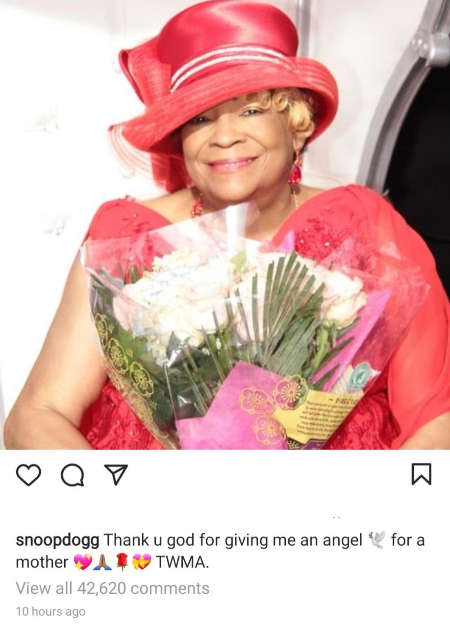 Snoop Dogg?s mother Beverly Tate dies three months after she was rushed to hospital for undisclosed reasons