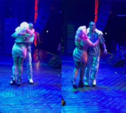 DJ Cuppy surprises Zlatan during his performance in London
