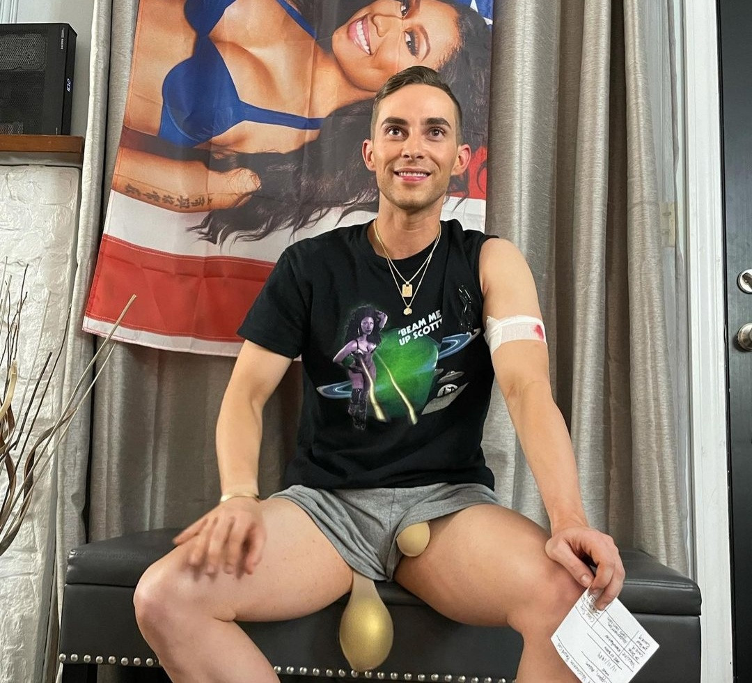 Adam Rippon dressed as Nicki Minaj