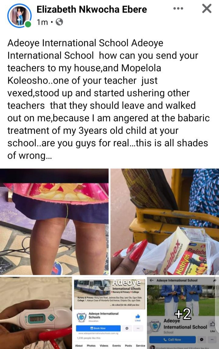 3-year-old pupil left badly bruised after she was flogged by teacher