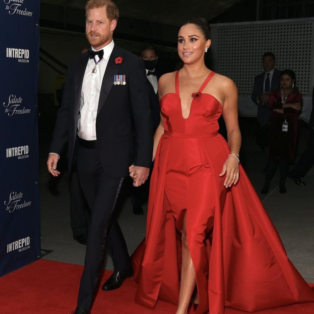 Prince Harry and Meghan Markle look so in love as they attend the Freedom Gala in New York City  (photos/video)