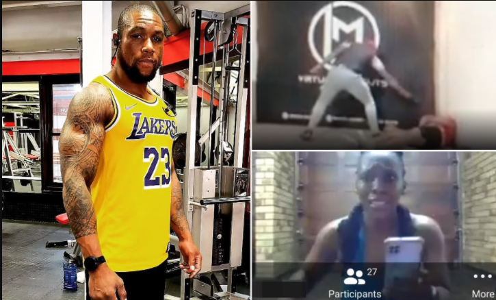 South African fitness coach is shot dead in botched armed robbery during a live Zoom exercise class with 200 clients (video)