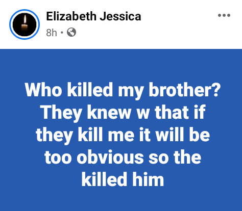 "Who killed my brother?" -  Sister of Vanguard reporter, Tordue Salem demands answers