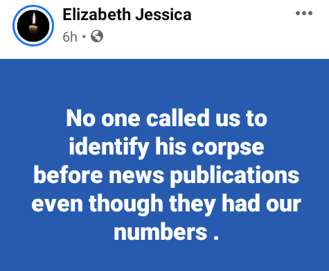 "Who killed my brother?" -  Sister of Vanguard reporter, Tordue Salem demands answers