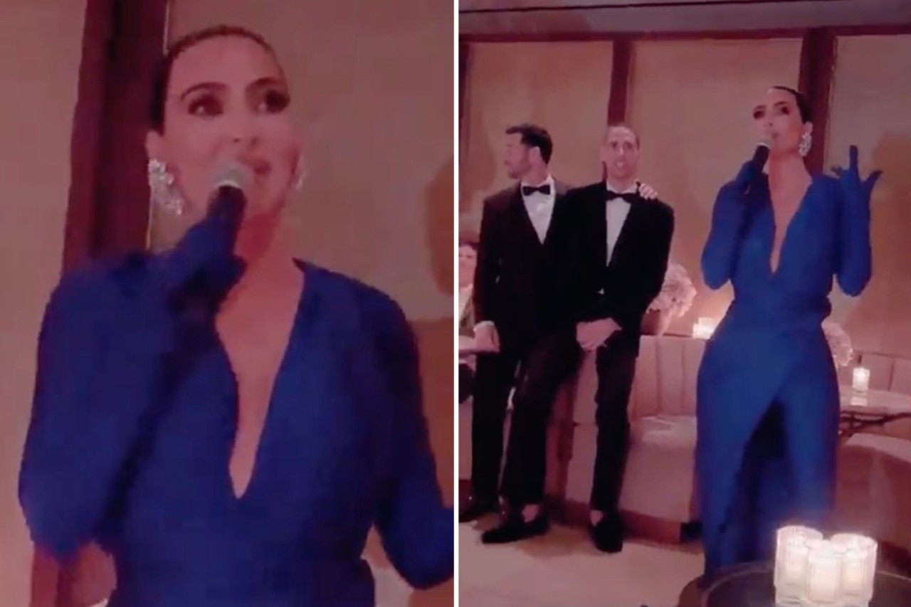 Kim Kardashian jokes about failed marriages
