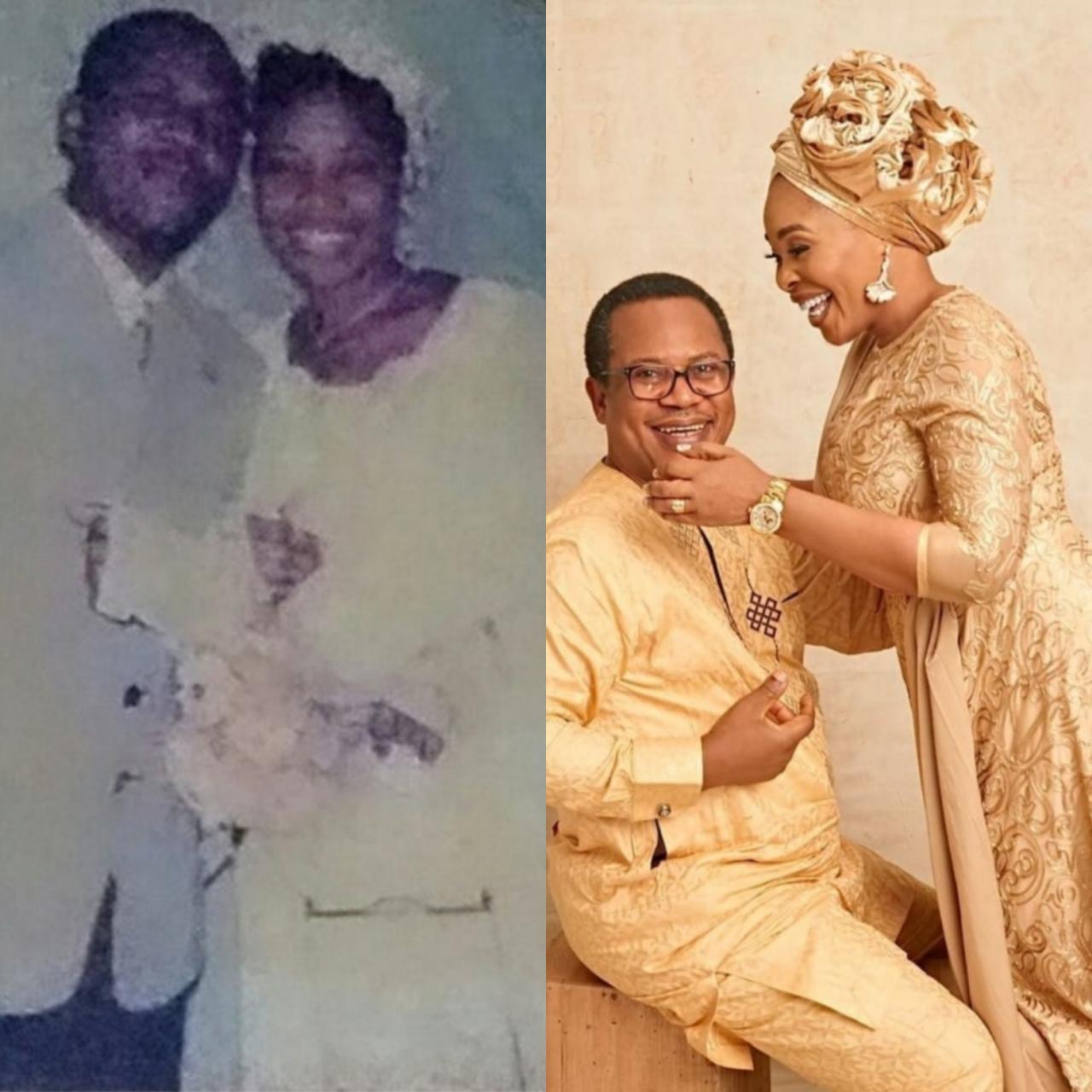 Tope Alabi celebrates 21 years wedding anniversary with her husband 