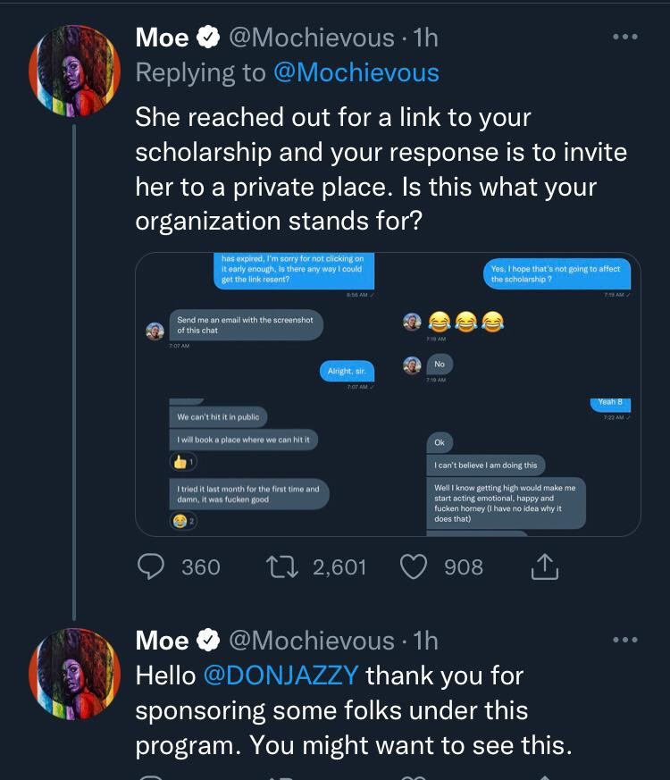 EndSARS frontliner, Moe Odele, calls out tech guy who Don Jazzy gave N1.5m to teach people coding, accuses him of propositionig sex to female applicants