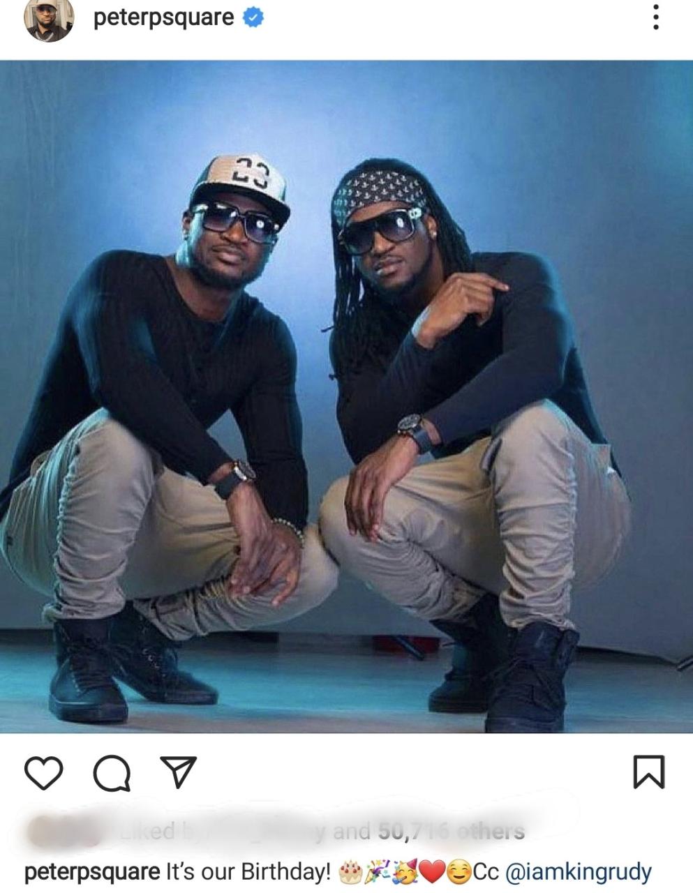 "Happy special birthday to us" Peter and Paul Okoye celebrate each other on their birthday