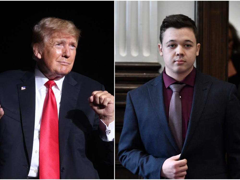Donald Trump sends congratulatory message to Kyle Rittenhouse following the not guilty verdict in his murder trail