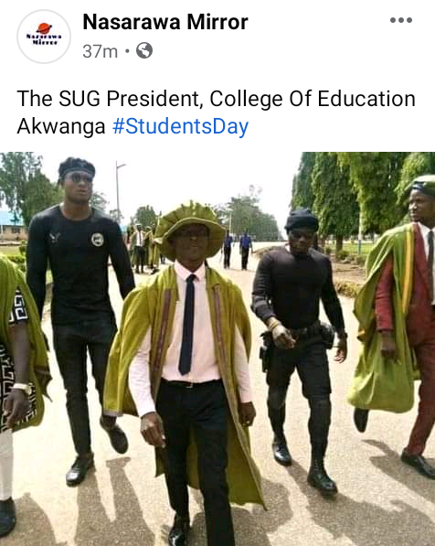 College of Education Akwanga, Nasarawa SUG President steps out with 