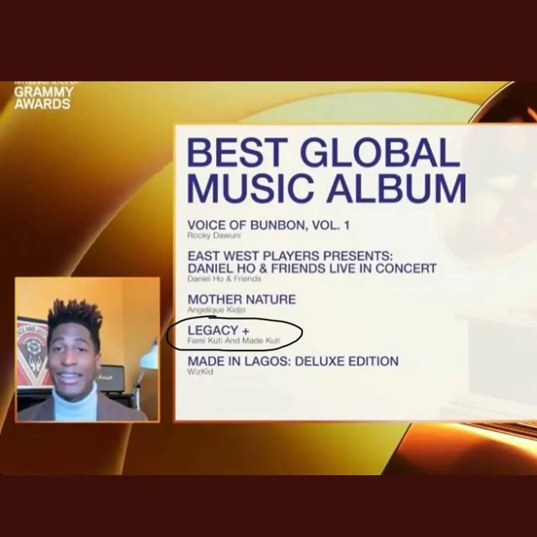 Afrobeat singer, Femi Kuti and his son, Made, bag Grammy nominations
