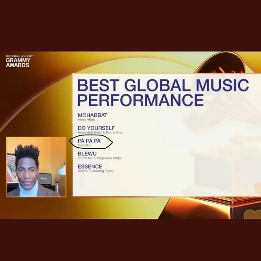 Afrobeat singer, Femi Kuti and his son, Made, bag Grammy nominations