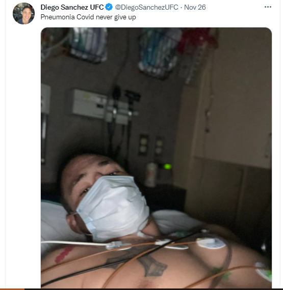  UFC legend Diego Sanchez ravaged by Covid with blot clots in both legs and pneumonia (photos)