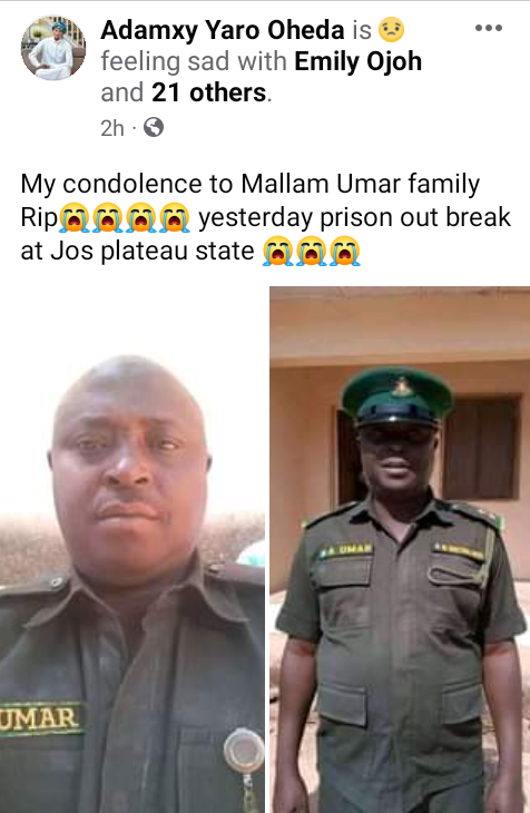  Jos Prison Attack: NCoS armed squad personnel killed, 9 inmates killed, one attacker killed, 262 inmates escaped, 10 recaptured 