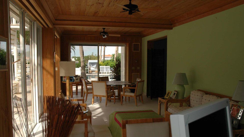 One of the room's in Jeffrey Epstein's Florida home
