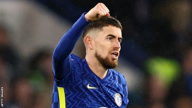 Jorginho celebrates