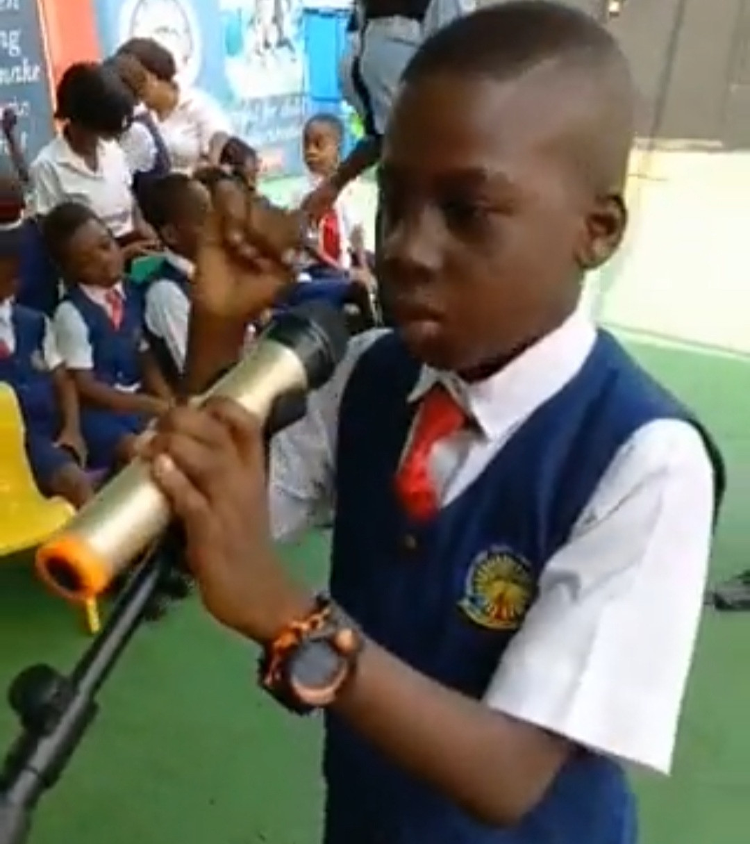 Primary school student gives moving campaign speech as he asks fellow students to vote him as the Head Boy