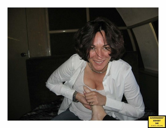 Intimate photos of Ghislaine Maxwell giving Jeffrey Epstein foot rub against her breasts on private jet released