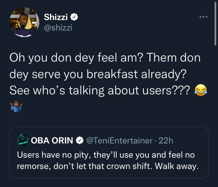 You wanted to waste my life - Teni fires back at music producer Shizzi and his wife following their comment after she complained about users 