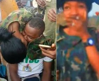 Nigerians dig up photos of male soldiers who proposed while in uniform and weren
