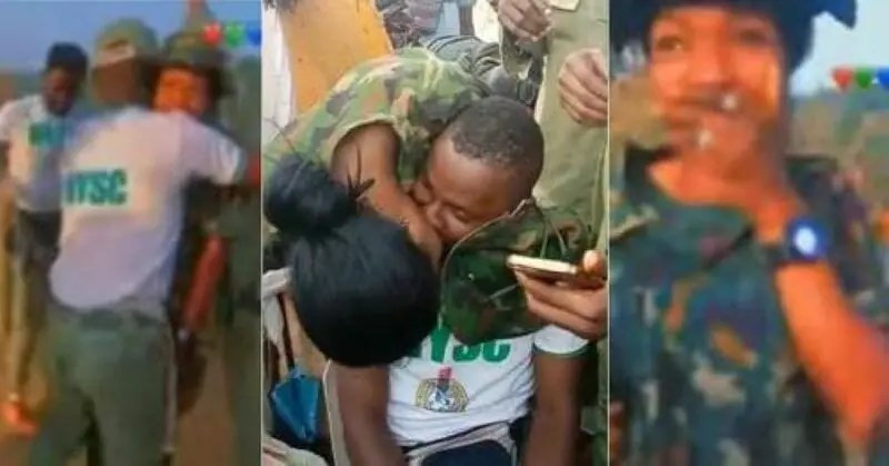The detained female soldier