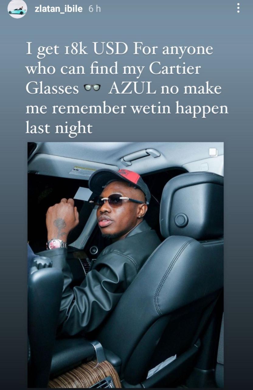 Zlatan offers over 7.3 million Naira to anyone who can find his missing designer
