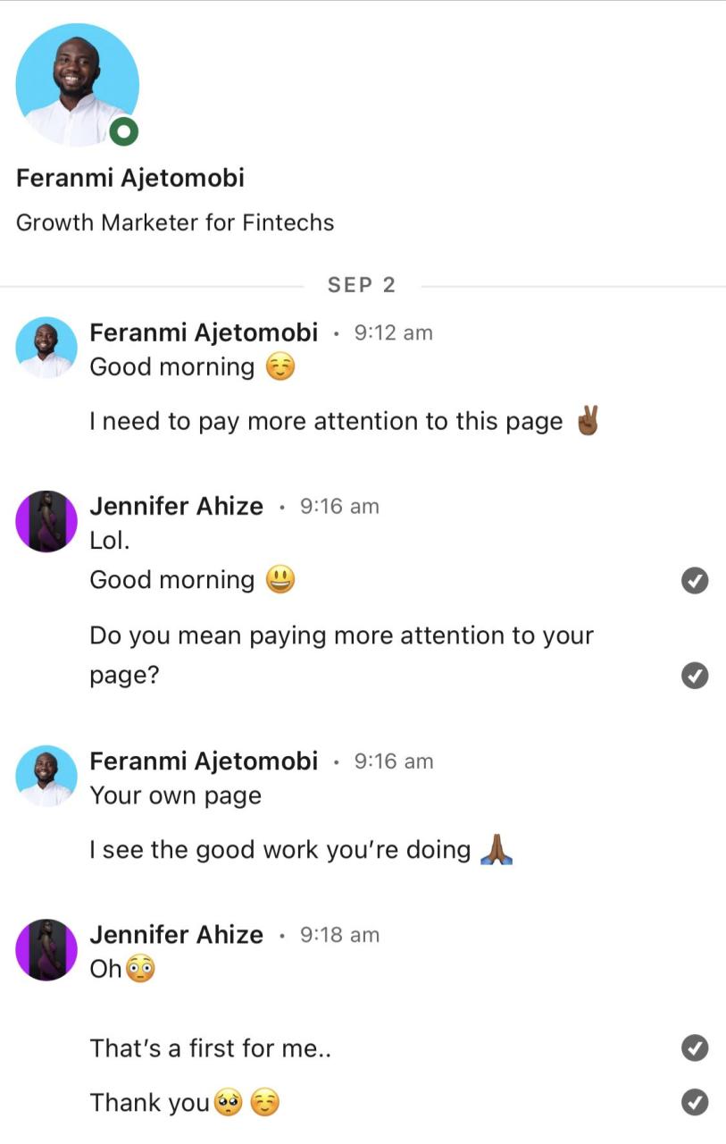 Couple share their first chat on LinkedIn and where it led them to
