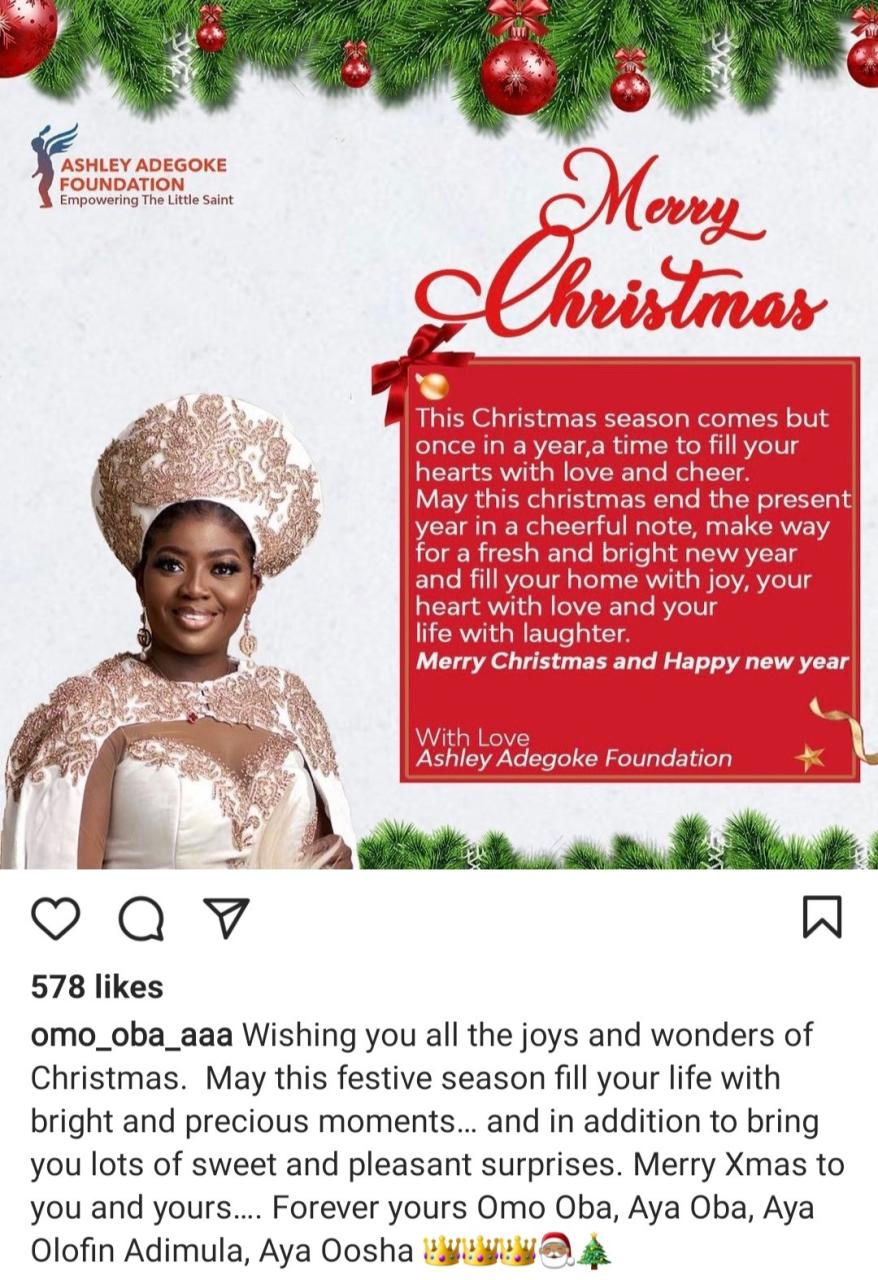Nigerians troop to IG account of alleged new wife of Ooni of Ife where she calls herself "Aya Oba"