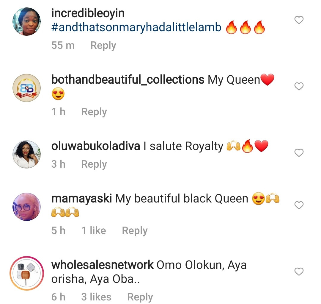 Nigerians troop to IG account of alleged new wife of Ooni of Ife where she calls herself "Aya Oba"