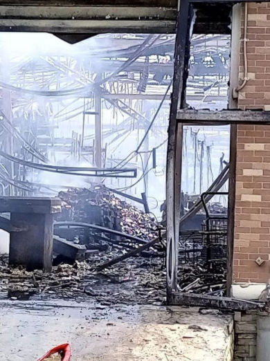 Heartbreaking video showing aftermath of the Next supermarket Abuja ravaged by a fire outbreak earlier today