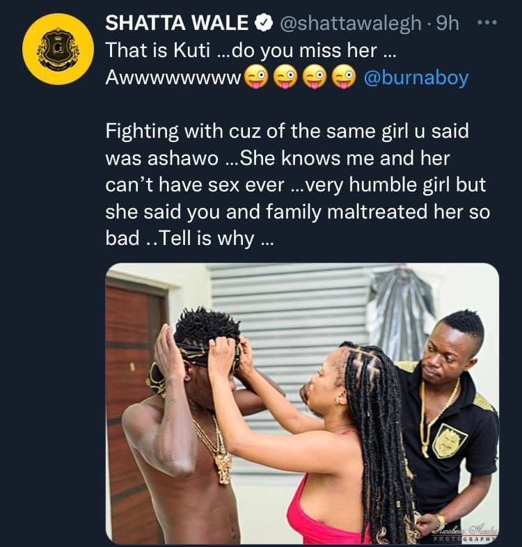 He is a rap*st, he is jealous I did the same to his girl - Shatta Wale continues dragging Burna Boy