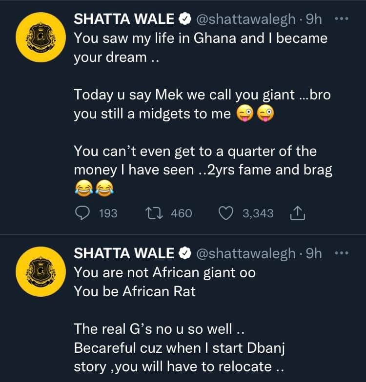 He is a rap*st, he is jealous I did the same to his girl - Shatta Wale continues dragging Burna Boy