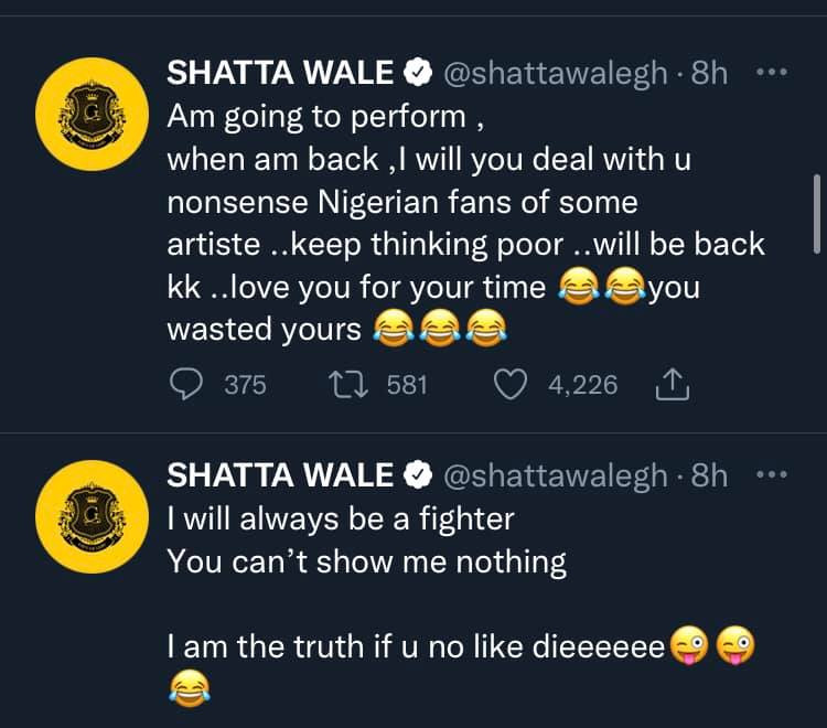 He is a rap*st, he is jealous I did the same to his girl - Shatta Wale continues dragging Burna Boy