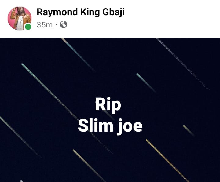 Nigerian singer, Slim Joe dies at 30 after battle with kidney disease.