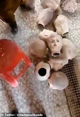Watch Taliban behead boutique mannequins in Afghanistan because they are 