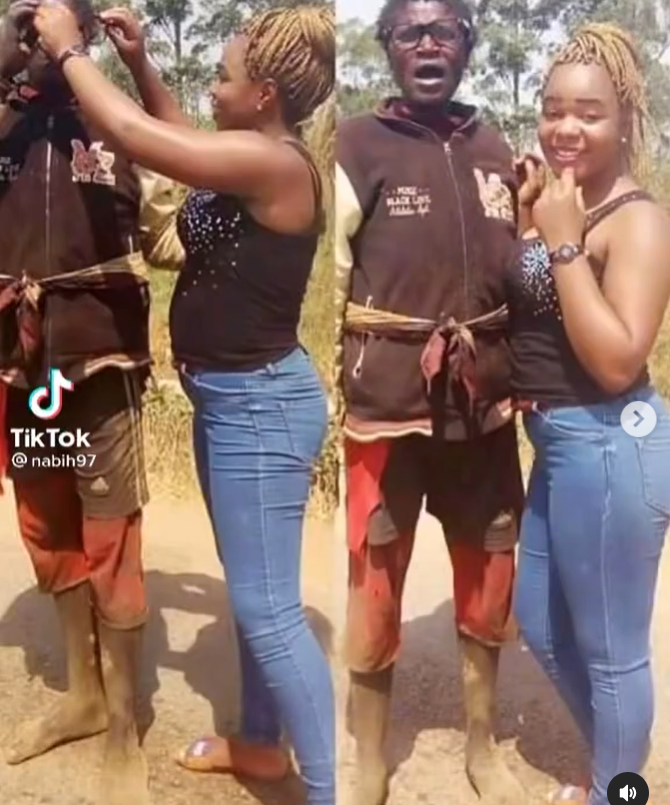 Young lady shares videos of mentally unstable woman she rehabilitated (video)