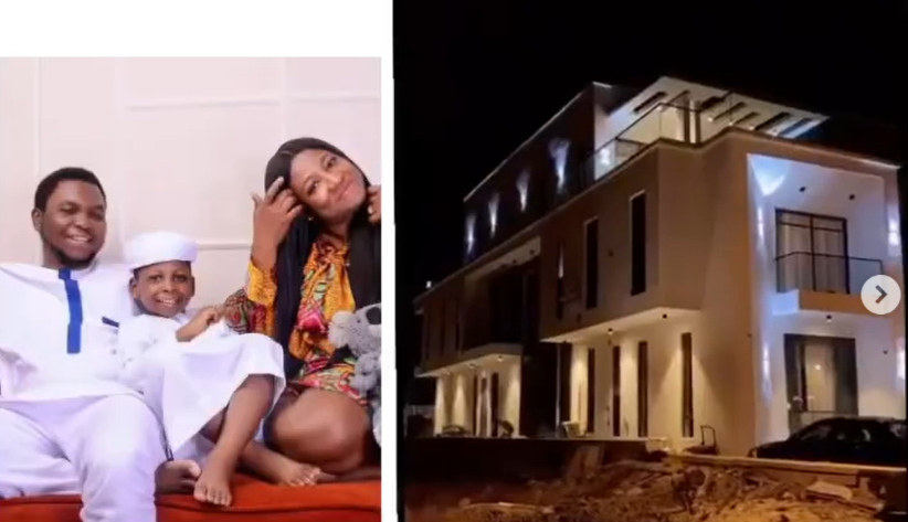 Music producer, Spellz and wife build a mansion in Lagos (videos)