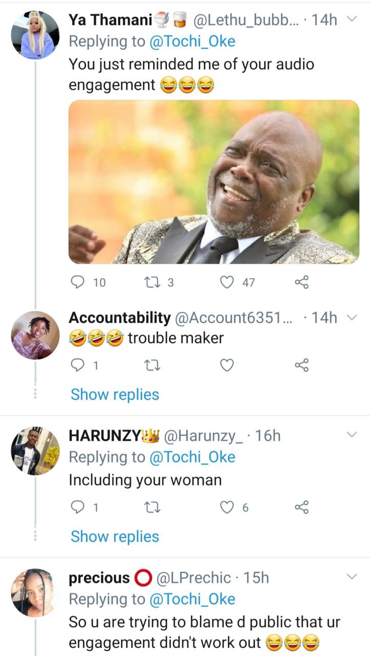 Keep everything you love private - Reality TV star, Tochi mocked for dropping 