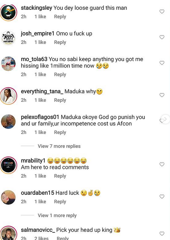 Disappointed Nigerians descend on Super Eagles goal keeper Maduka Okoye