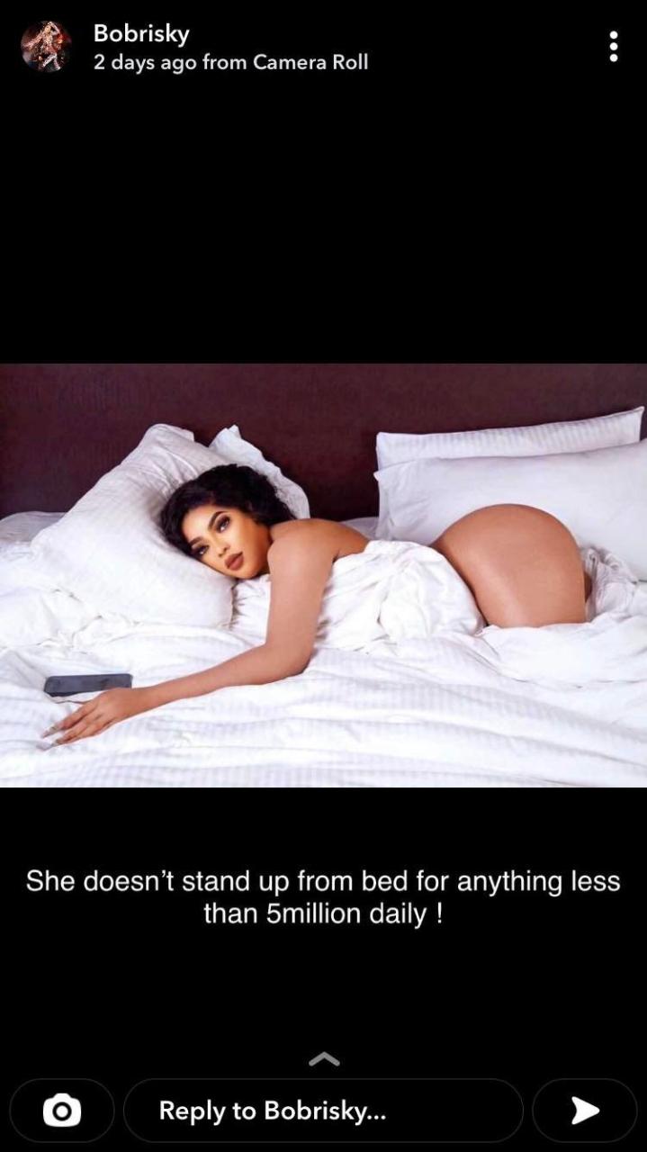 Bobrisky shares nude photo of himself, social media users claim they saw his balls after zooming in (photos)