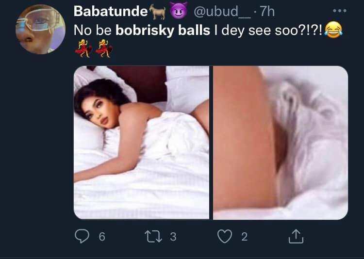Bobrisky shares nude photo of himself, social media users claim they saw his balls after zooming in (photos)