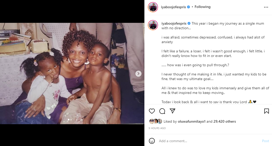 I was afraid, sometimes depressed and confused - Actress Iyabo Ojo reflects on her journey as a single mother 