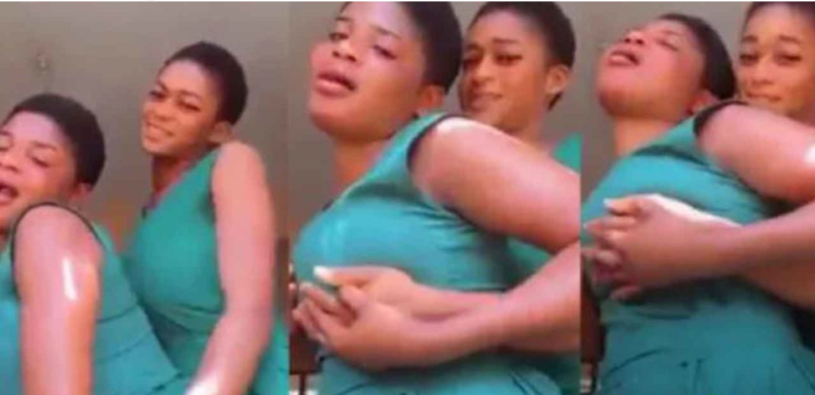 Female secondary school students share video of themselves fondling each other