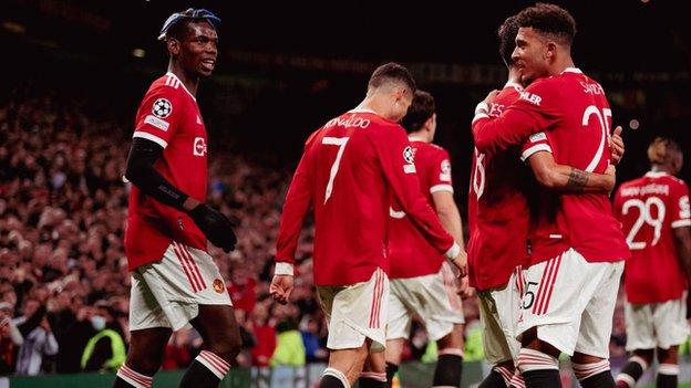 Paul Pogba and Jadon Sancho Manchester United