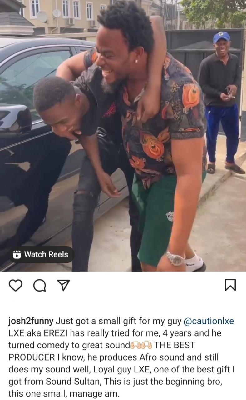 Josh2Funny gifts his crew member a new car to reward him for his loyalty (video)