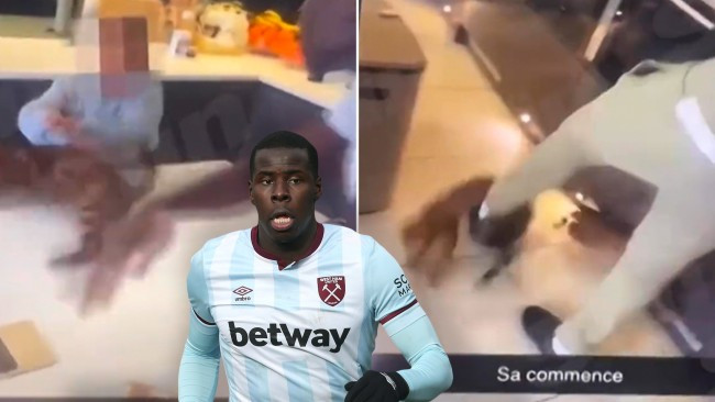 Watch disturbing video of West Ham/France footballer Kurt Zouma assaulting his pet cat at home (video)