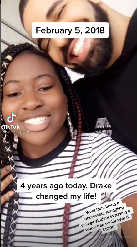 Lady narrates how Drake changed her life after the God?s Plan challenge in 2018 (video)
