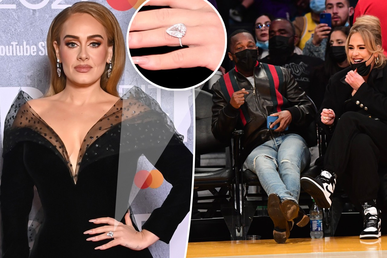 Adele sparks engagement rumors with diamond ring at Brit Awards 2022
